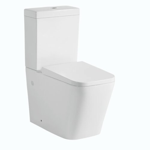 Qubist Box Rim Flush Pan