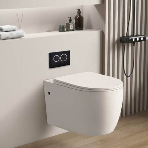 Veda Rimless Wall Hung Flush Pan