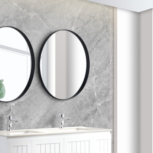 Olivia Framed Round Mirror