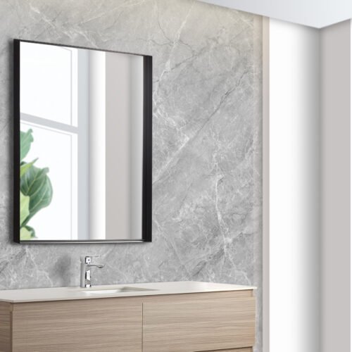 Qubist Framed Square Mirror