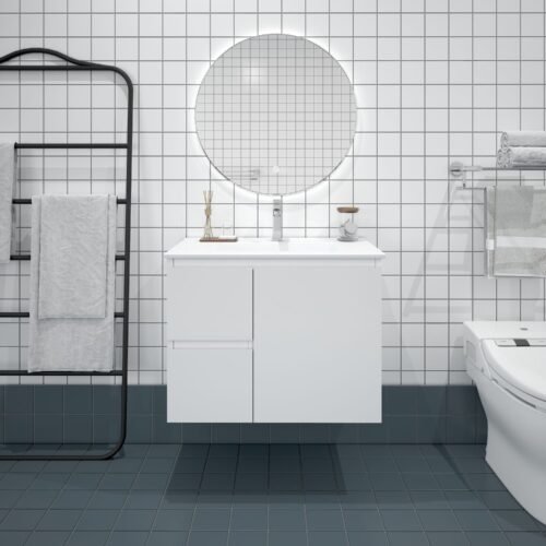 BIANCA 750mm MDF Wall-Hung Vanity (LHD)