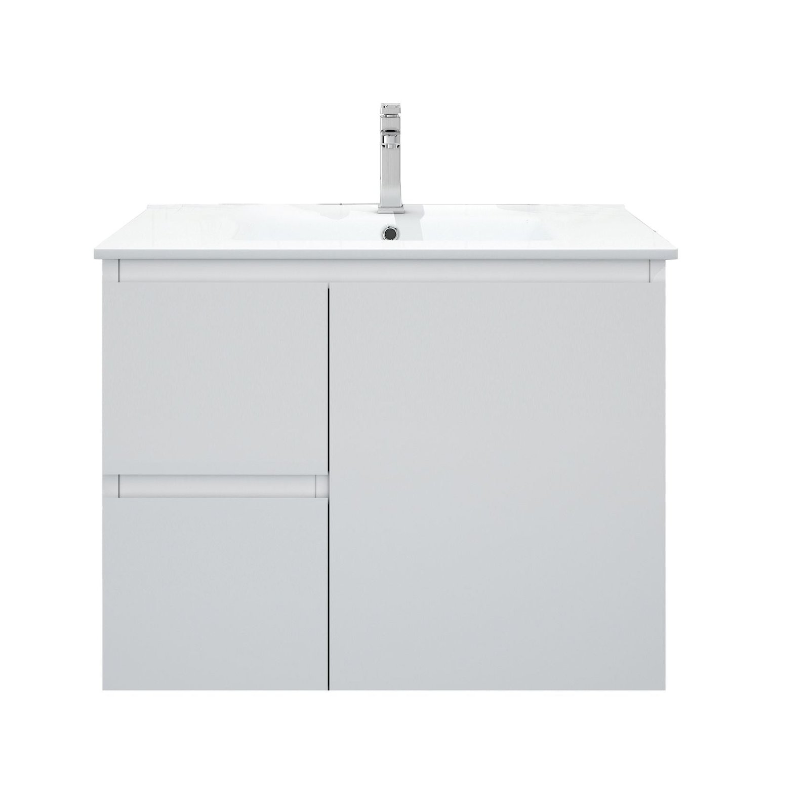 BIANCA 750mm MDF Wall-Hung Vanity (LHD) - Image 2