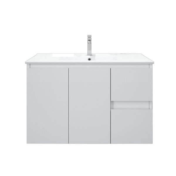 BIANCA 900mm MDF Wall-Hung Vanity (RHD) - Image 2