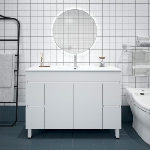 BIANCA 1200mm PVC Freestanding Vanity
