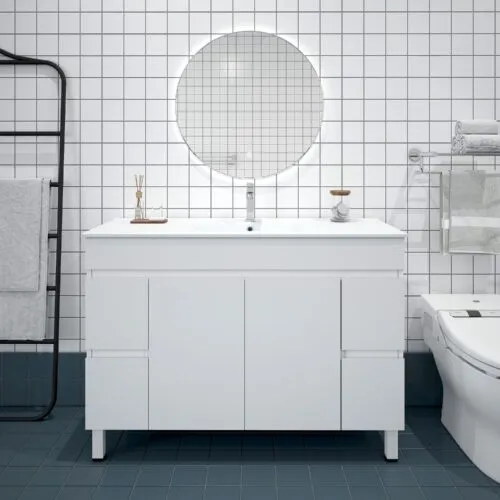 BIANCA 1200mm PVC Freestanding Vanity