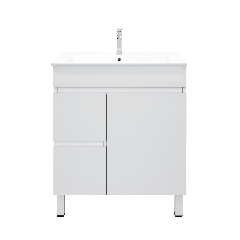 BIANCA 750mm PVC Slim Freestanding Vanity (LHD) - Image 2