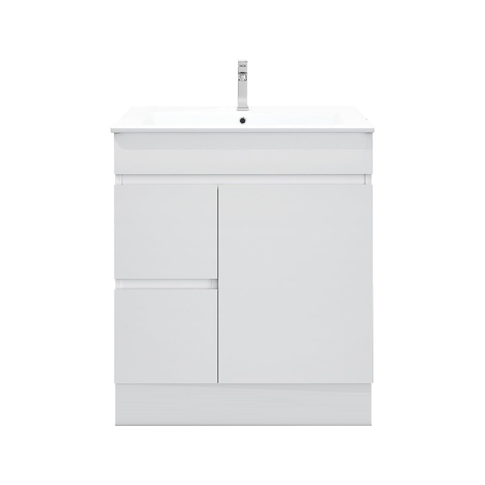 BIANCA 750mm PVC Slim Freestanding Vanity (LHD) - Image 4
