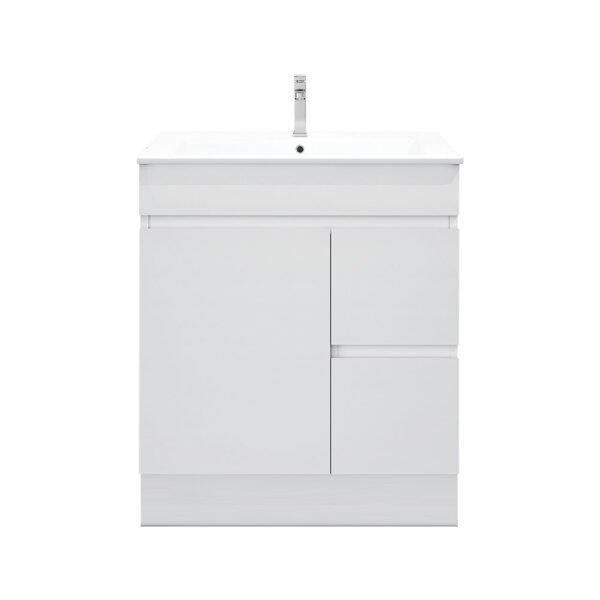 BIANCA 750mm PVC Slim Freestanding Vanity (RHD) - Image 4