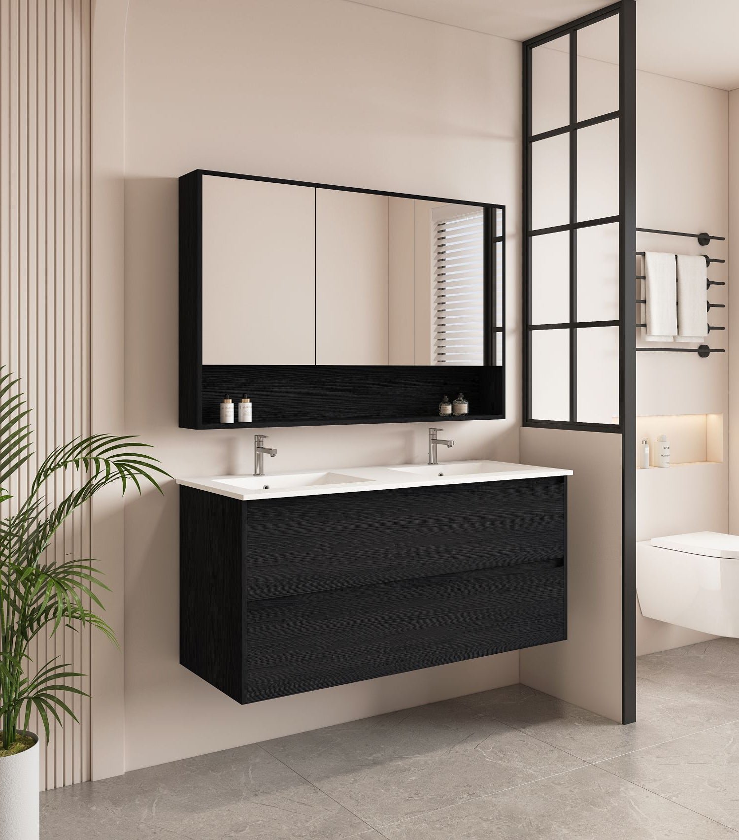 HERA 1200mm Wall-Hung Vanity - Tas Oak - Image 2