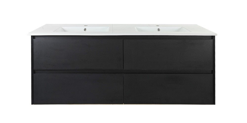 HERA 1500mm Wall-Hung Vanity - Black Oak - Image 4