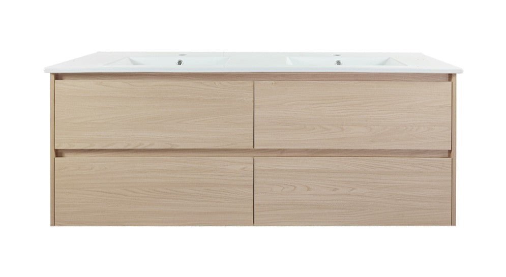 HERA 1500mm Wall-Hung Vanity - Tas Oak - Image 4