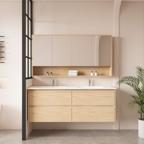 HERA 1500mm Wall-Hung Vanity - Tas Oak