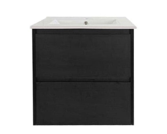 HERA 600mm Wall-Hung Vanity - Black Oak - Image 4