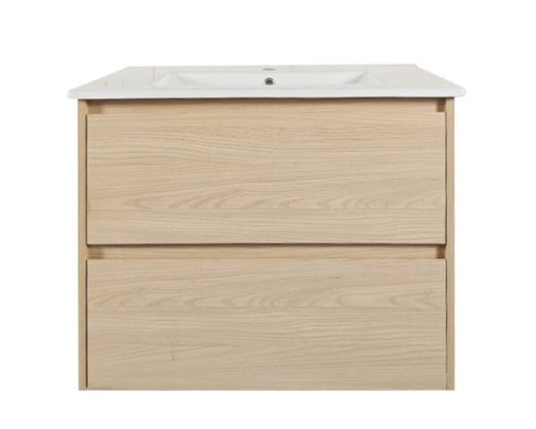 HERA 750mm Wall-Hung Vanity - Tas Oak - Image 4