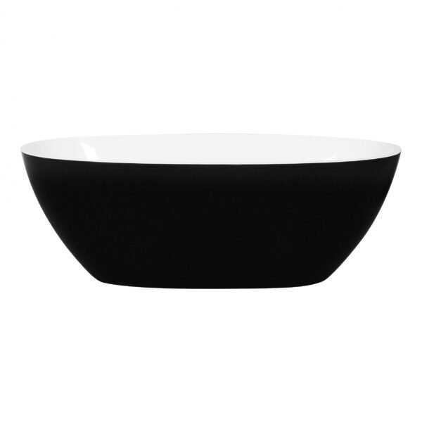 Stella Free Standing Bathtub Matte White & Black - Image 4