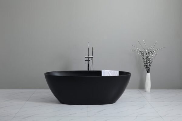 Stella Free Standing Bathtub Matte Black - Image 2