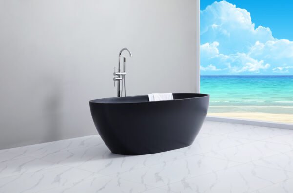Stella Free Standing Bathtub Matte Black