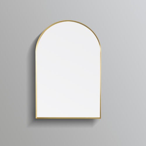 Oliva Arch Yellow Gold Frame Mirror