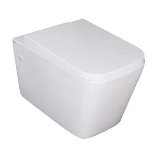 Qubist Wall Hung Box Rim Flush Pan