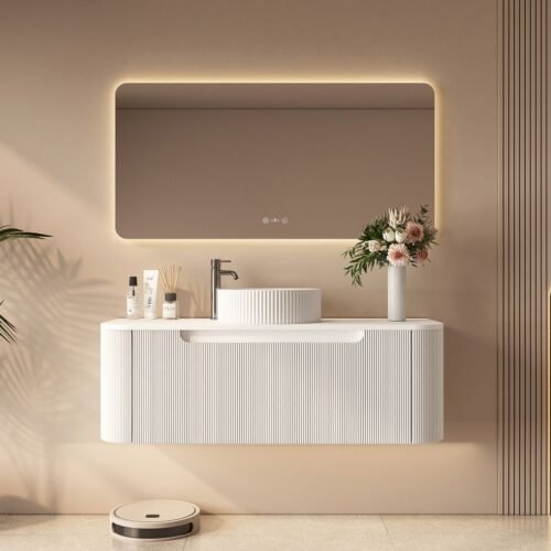 Rome 1200mm Wall-Hung Cabinet - Matt White