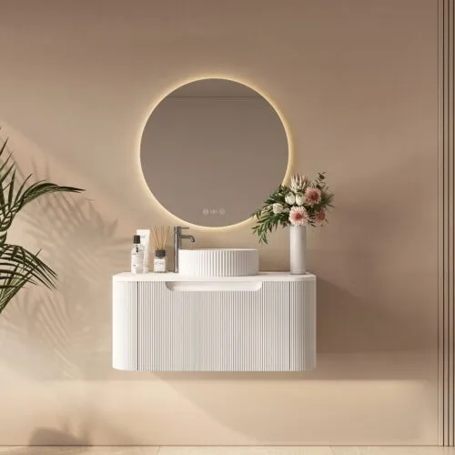 Rome 750mm Wall-Hung Cabinet - Matt White