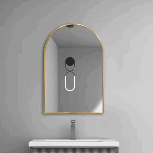 Aluminium Framed ARCH Mirror 600mm