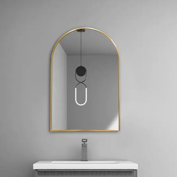 Aluminium Framed ARCH Mirror 600mm