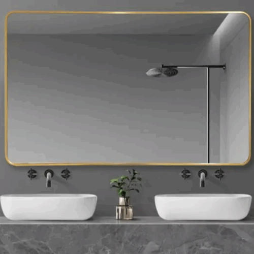 Aluminium Framed Rectangular Mirror 1200mm