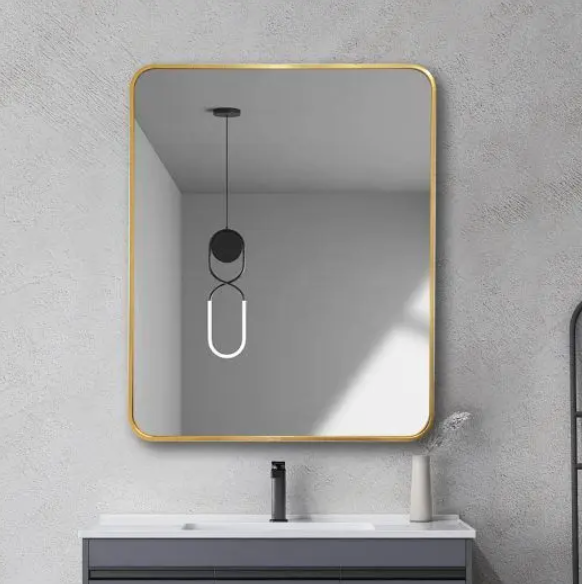 Aluminium Framed Rectangular Mirror 600mm