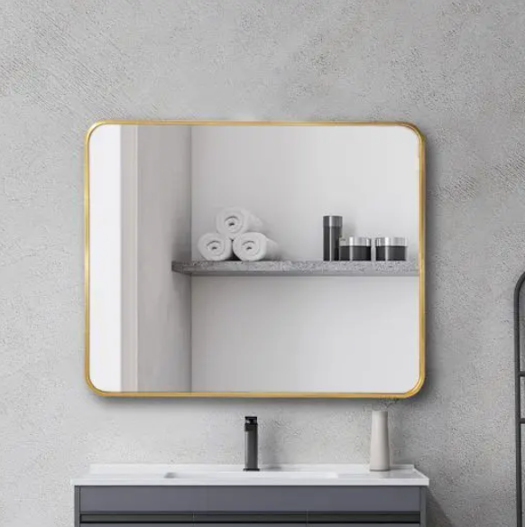 Aluminium Framed Rectangular Mirror 900mm