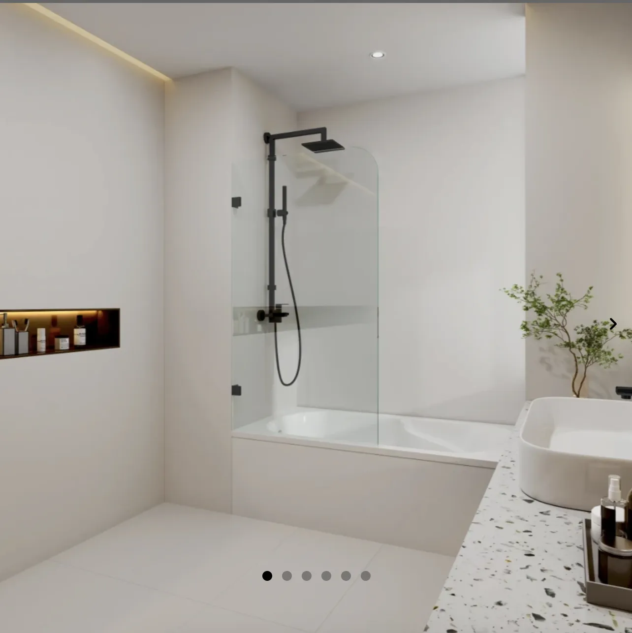 Fixed Bathtub Screen