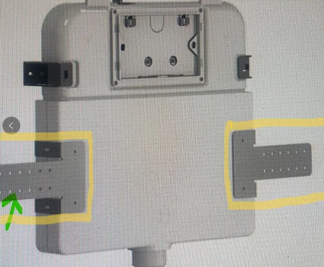 G3003 II Inwall Cistern Fixing Brackets - Image 2