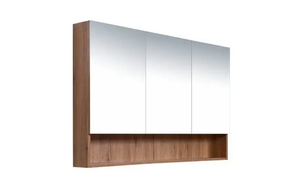 Woodgrain Shaving Cabinet with Shelf 1200mm - Image 5
