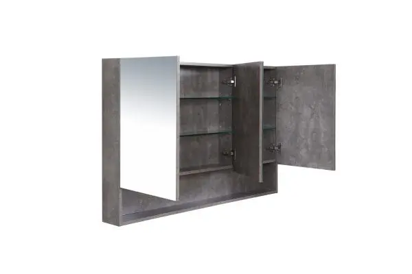 Woodgrain Shaving Cabinet with Shelf 1200mm - Image 3