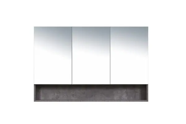 Woodgrain Shaving Cabinet with Shelf 1200mm - Image 2