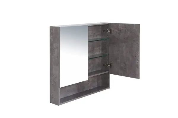 Woodgrain Shaving Cabinet with Shelf 750mm - Image 2