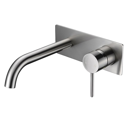 Hali Wall Mixer with Curved Outlet - Image 3