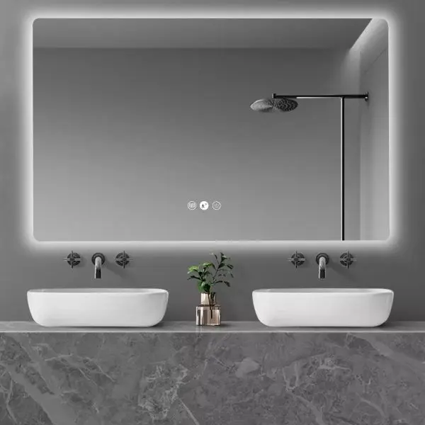Luna LED Square Mirror 750mm - Image 2