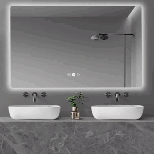 Luna LED Square Mirror 750mm