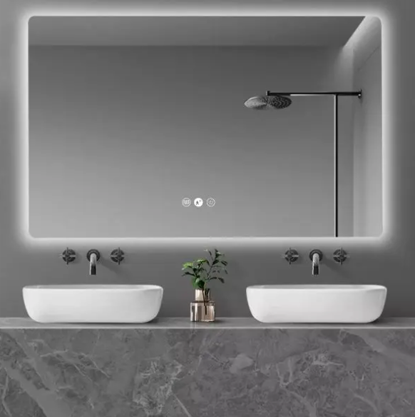 Luna LED Square Mirror 750mm