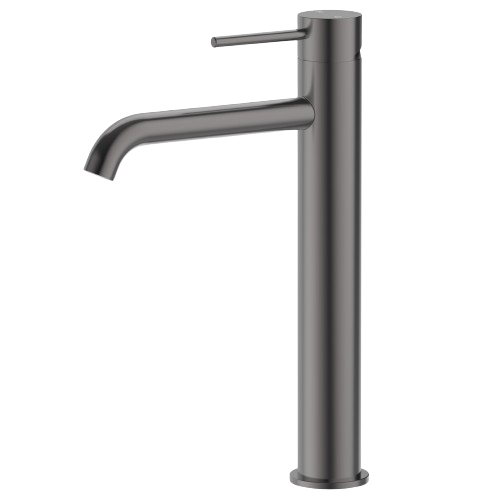 Otus Slimline High Rise Basin Mixer - Curved Outlet - Image 2