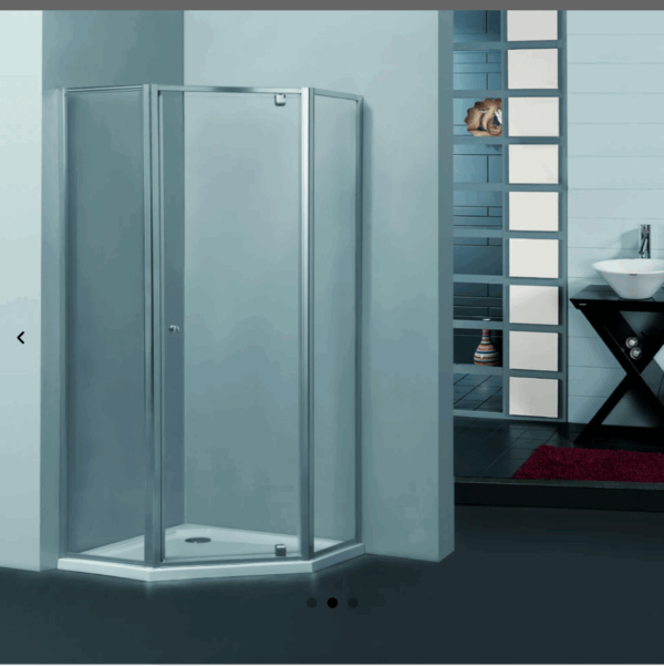 Semi-frame Pivot Door Diamond Shower Screen Australian Standard - Image 2