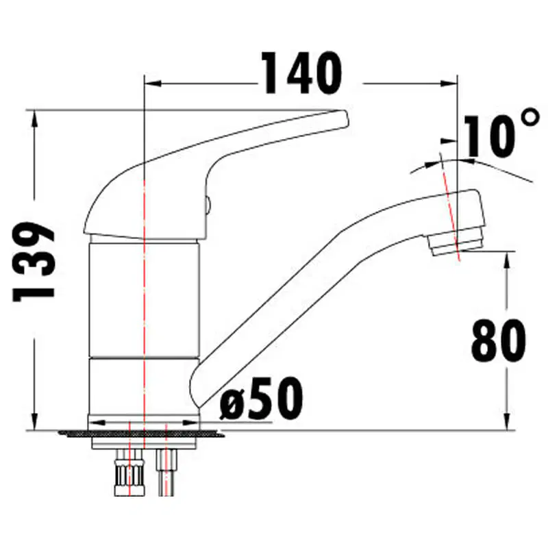 Ruby Swivel Basin Mixer - Image 2
