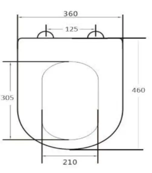 Slim UF Toilet Seat – White - Image 3