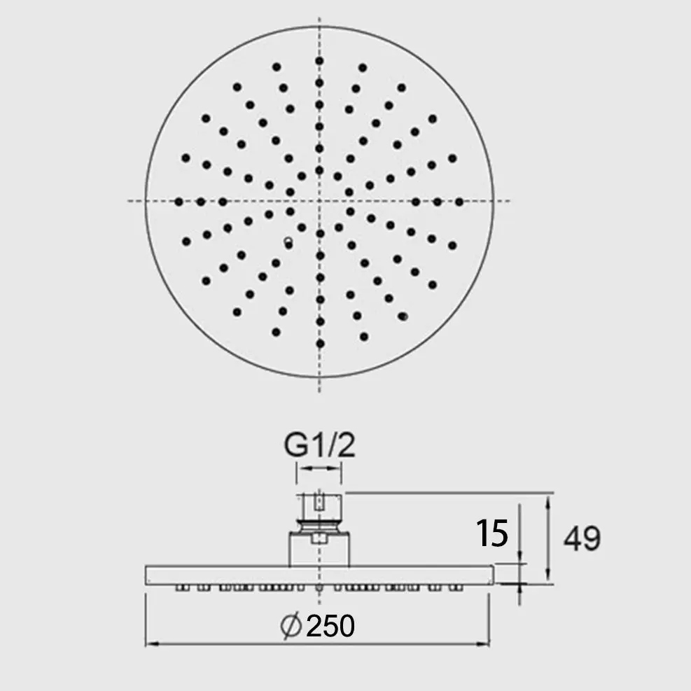 Pentro Rainfall Shower Head 250mm - Image 11