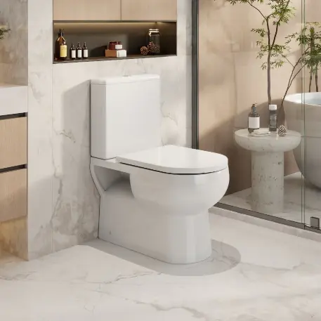 Moi Back To Wall Toilet Suite ***BOTTOM INLET ONLY Left or Right*** - Image 2